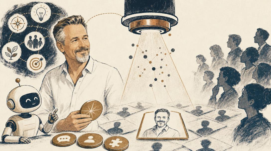 Illustratie bij het artikel: AI bepaalt straks of jij als expert gevonden wordt. Dit doe je eraan