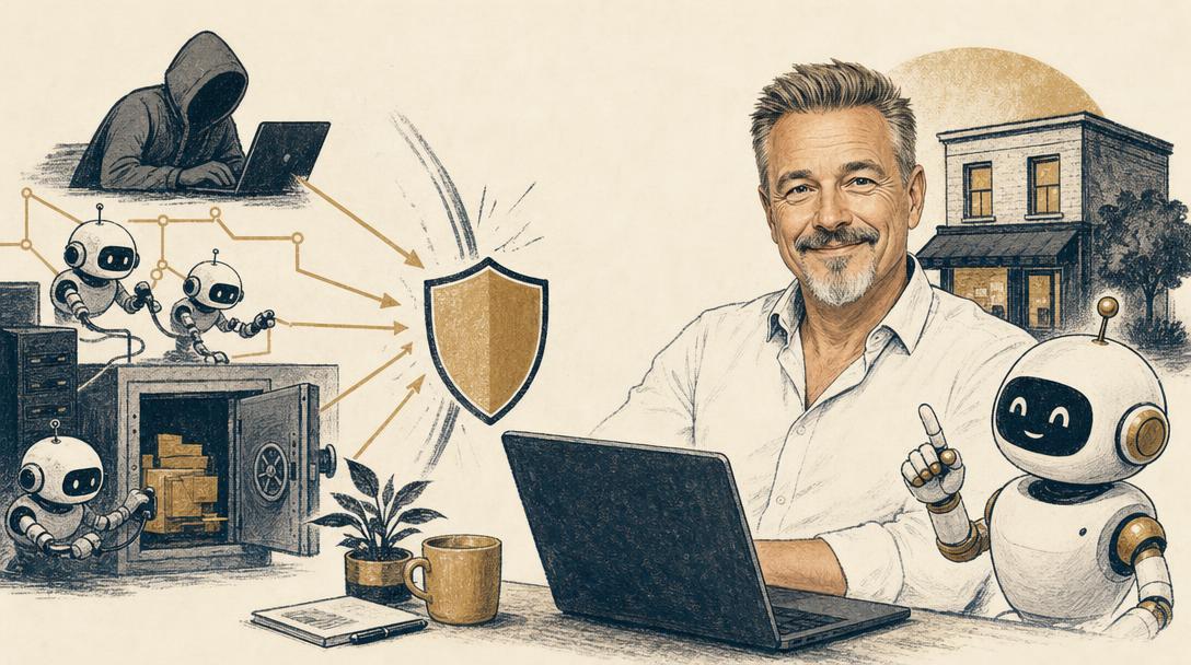 Illustratie bij het artikel: AI-inbrekers worden steeds slimmer en goedkoper. Dit moet je nu doen