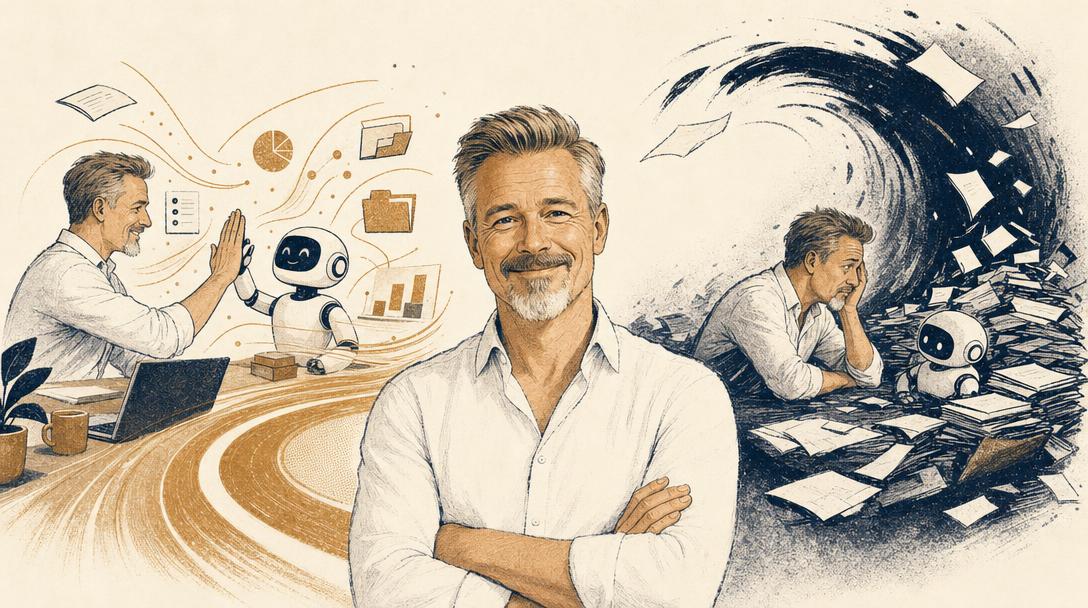 Illustratie bij het artikel: Automatiseren of geautomatiseerd worden: waar je als mkb'er wil staan