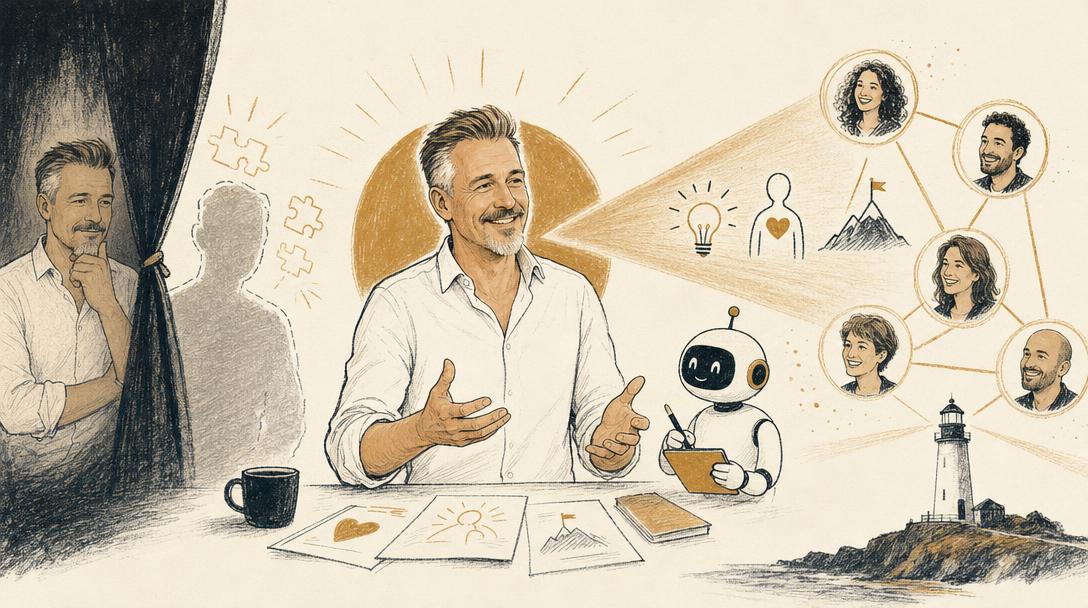 Illustratie bij het artikel: Jouw expertise is onzichtbaar tot je erover praat: LinkedIn voor het Nederlandse mkb