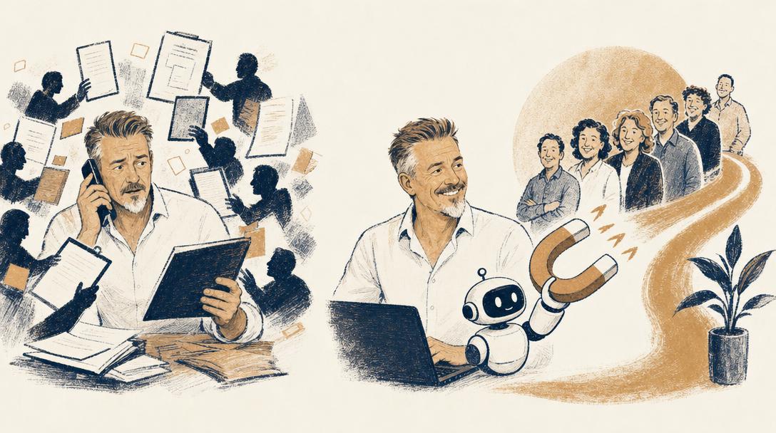 Illustratie bij het artikel: Waarom acht vaste klanten beter zijn dan tachtig eenmalige klussen