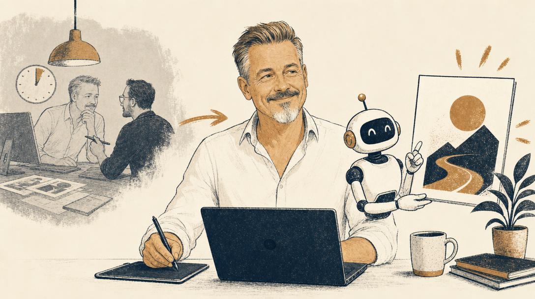 Wat je vroeger uitbesteedde aan een designer, doe je nu zelf met Claude