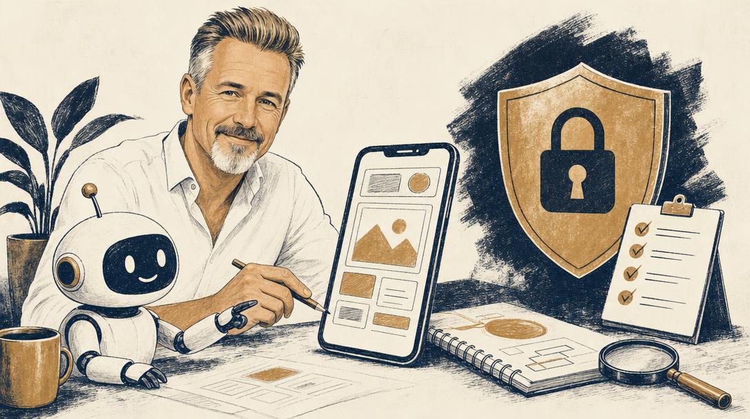 Illustratie bij het artikel: Zelf een app bouwen met AI: haalbaar, maar niet zonder huiswerk